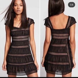 NWT Free People Alicia Lace Mini Dress